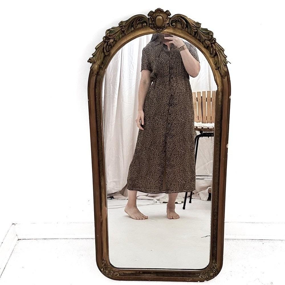 Vintage Late 90s / Y2K Sag Harbor Silk Maxi Button Down Dress Silk - Size 12 - Picture 6 of 9